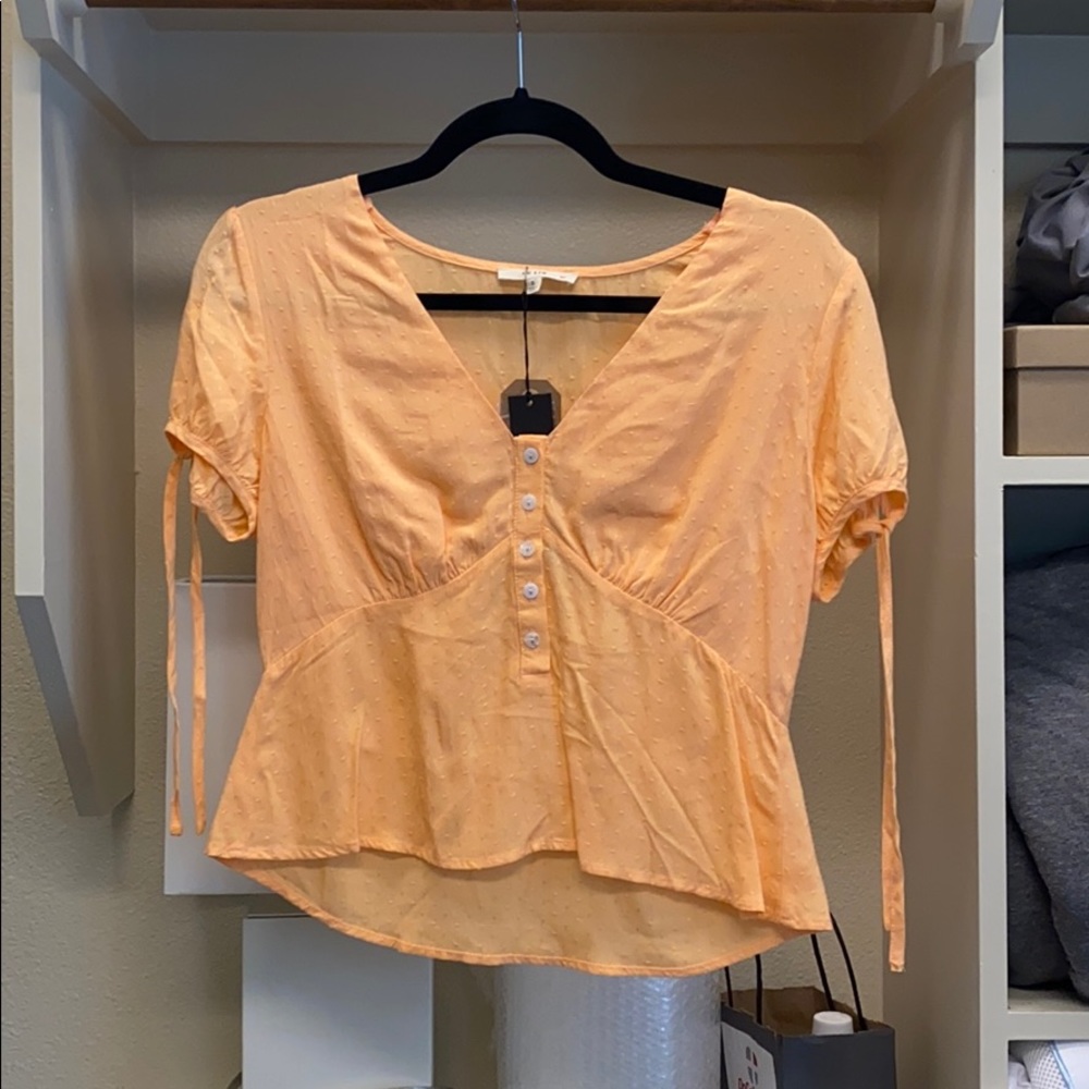 Summer orange crop top